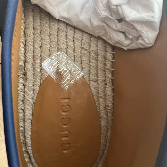 GUCCI Microguccissima Pattern Leather Espadrilles - Picture 5 of 7